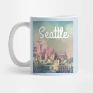 Dreamy Seattle Skyline and Space Needle Mug